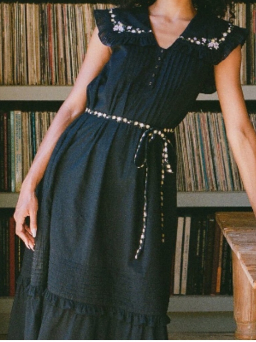Christy Dawn The Carolina Dress In Night Embroider M - Picture 2 of 12